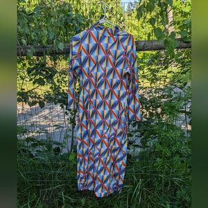 Samantha pleer rainbow harlequin optical illusion Demeter bodycon dress